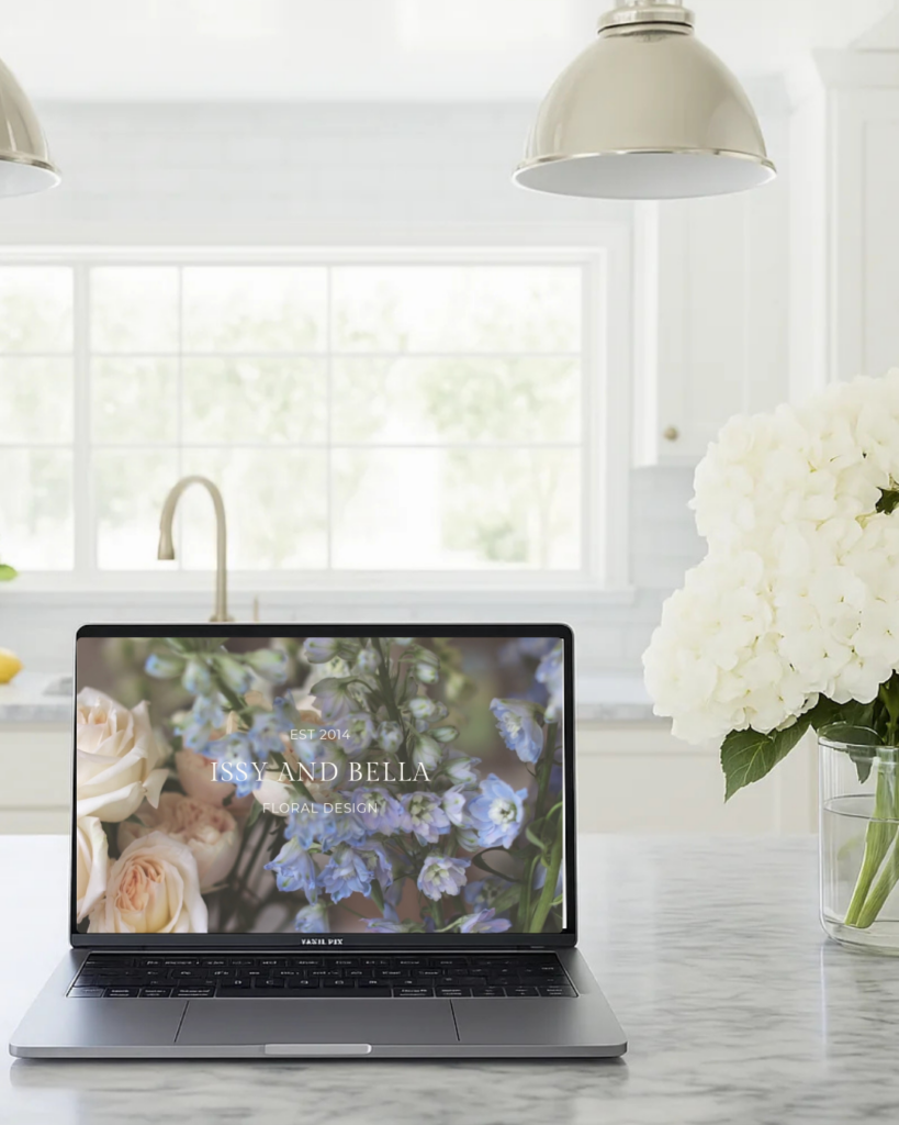 A laptop with a show it website on the screen