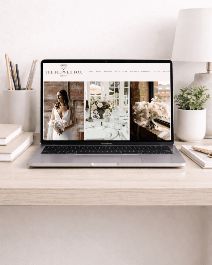 Showit florist website. Built by Rebecca Hobbs Floral Design